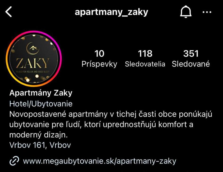 Apartmany Zaky Врбов Екстер'єр фото